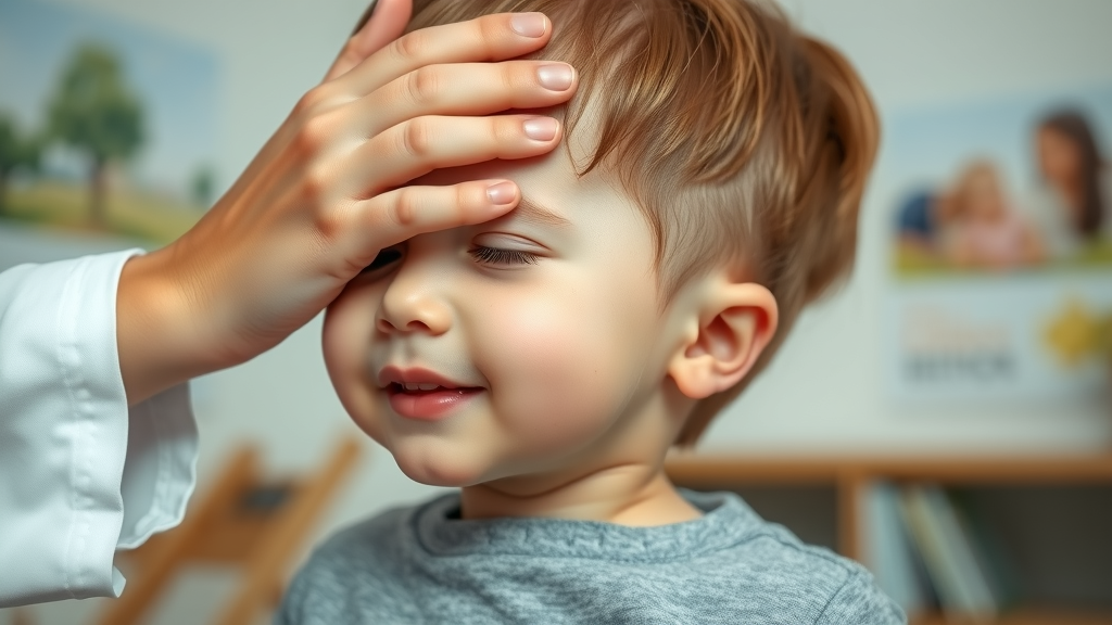 Close up of pediatric chiropractor